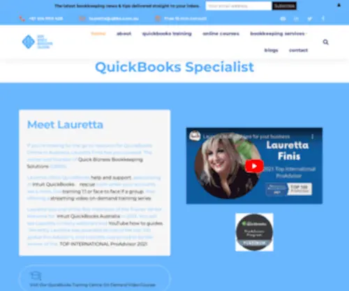 QBBS.com.au(Quickbooks Online training & bookkeeping specialist Australia Wide) Screenshot