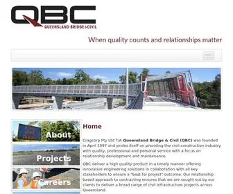 Qbcivil.com.au(Queensland Bridge & Civil) Screenshot