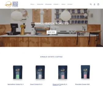 QBfcoffee.com(Quick Brown Fox Coffee Roasters) Screenshot