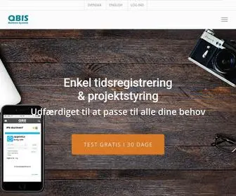 Qbis.dk(Tidsregistrering & Projektstyringsværktøj online) Screenshot