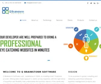 Qbrainstorm.com(Chennai web design company) Screenshot
