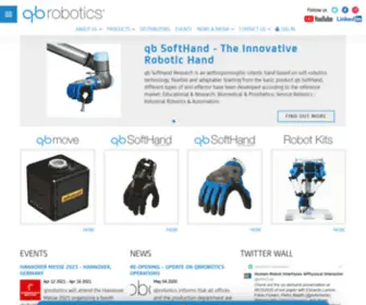 Qbrobotics.com(Industrial & Service Robotics) Screenshot
