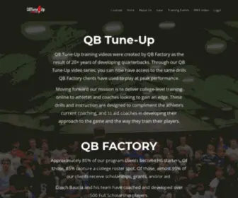 Qbtuneup.com(Quarterback Tune) Screenshot