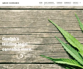 Qbud.ca(Guelph’s leading legal cannabis store) Screenshot