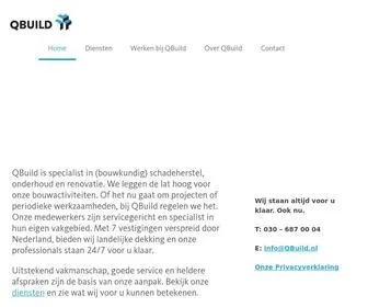 Qbuild.nl(Home) Screenshot