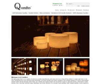 Qcandles.com(Q Candles) Screenshot