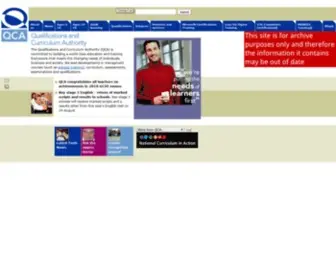 Qca.org.uk(Qca) Screenshot