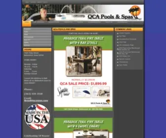 Qcapoolsandspas.com(QCA Pools and Spas) Screenshot
