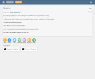 Qcardme.com(The Social Business Network) Screenshot