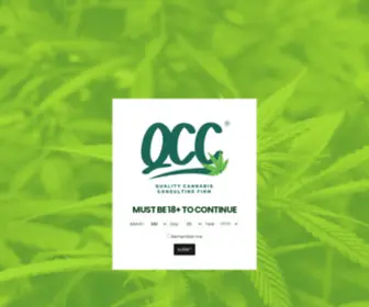 QCcfirm.com(Quality Cannabis Consulting Firm) Screenshot