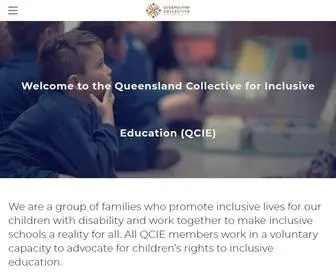 Qcie.org(The Queensland Collective for Inclusive Education) Screenshot