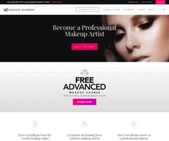 Qcmakeupacademy.com(Become a Professional Makeup Artist with top) Screenshot