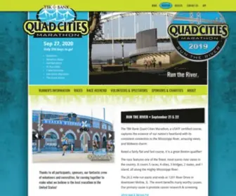 Qcmarathon.org(Quad Cities Marathon) Screenshot