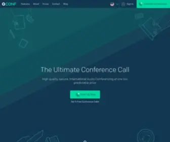 Qconf.com(Conference Call Service) Screenshot