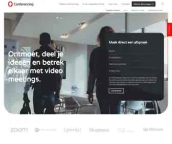 Qconferencing.net(Videoconferencing oplossingen) Screenshot