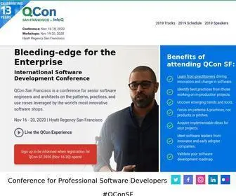 Qconsf.com(Software Architecture Conference QCon San Francisco 2021) Screenshot