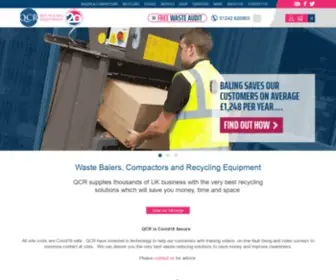 QCR.co.uk(QCR Recycling Equipment) Screenshot