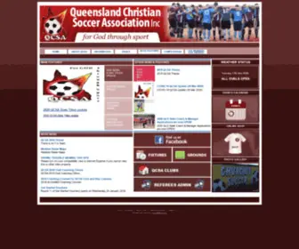 Qcsa.org.au(Queensland Christian Soccer Association Inc) Screenshot