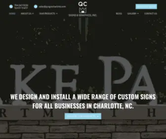 Qcsignscharlotte.com(QC Signs & Graphics) Screenshot