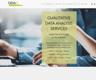 Qdaservices.co.uk(Qualitative Data Analysis Services (QDAS)) Screenshot