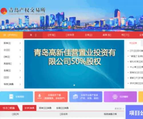 QDCQ.net(青岛产权交易所) Screenshot