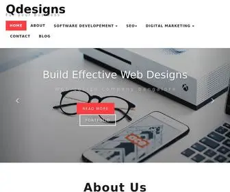 Qdesigns.co.in(Creating a visually captivating and effective website design) Screenshot