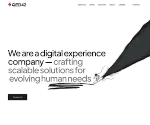 Qed42.com(Taking Digital Forward) Screenshot