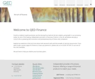 Qedfinance.com(QED Finance) Screenshot