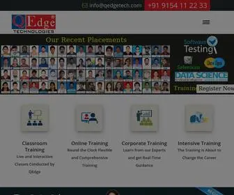 Qedgetech.com(Best Software Training Institute In India) Screenshot