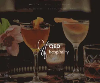 Qedhg.com(QED Hospitality) Screenshot