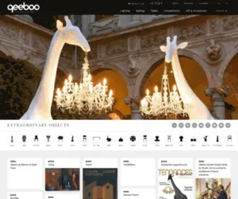 Qeeboo.com(Extraordinary Objects) Screenshot