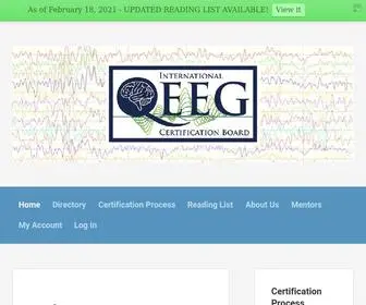 Qeegcertificationboard.org(International QEEG Certification Board) Screenshot