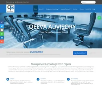 Qeeva.com(Management Consulting Firm in Lagos Nigeria) Screenshot