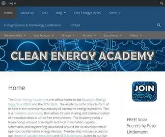 Qegfreeenergyacademy.com(Clean Energy Academy) Screenshot