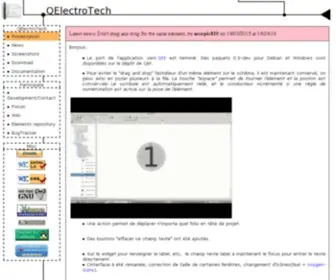Qelectrotech.org(Welcome, presentation) Screenshot