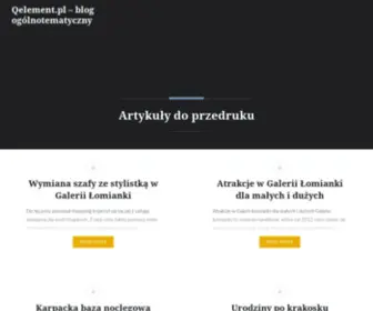 Qelement.pl(Blog ogólnotematyczny) Screenshot