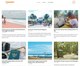 Qemana.com(Travel Blog Indonesia) Screenshot