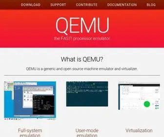 Qemu.org(Main Page) Screenshot