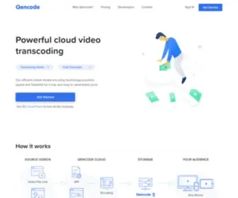 Qencode.com(Cloud Video Transcoding) Screenshot