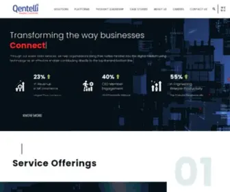 Qentelli.com(Enabling Business Transformation) Screenshot