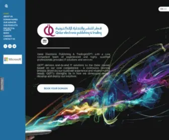 Qept.com.qa(Qatar electronic publishing & trading) Screenshot