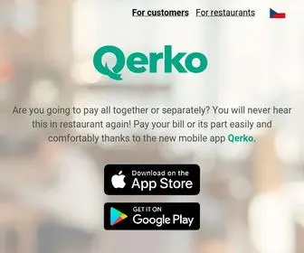 Qerko.com(QR payments for restaurants) Screenshot