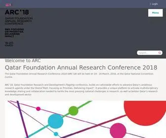 QF-ARC.org(Annual Research Conference)) Screenshot