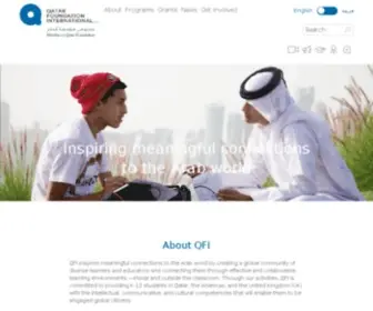Qfi.org(Qatar Foundation International) Screenshot