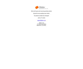 Qfolio.com(Online Portfolio Service for Artists) Screenshot