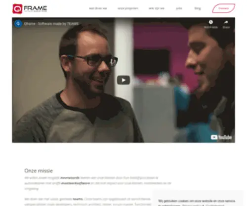 Qframe.be(Software made by TEAMS) Screenshot