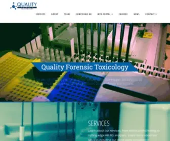 Qftox.com(Quality Forensic Toxicology Laboratory) Screenshot