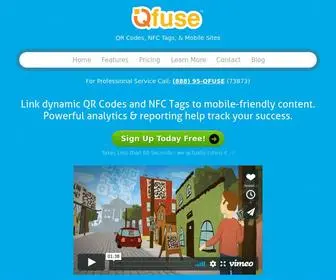 Qfuse.com(Professional QR Code & NFC Marketing System) Screenshot