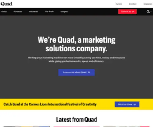 QG.com(A marketing solutions company) Screenshot