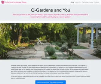 Qgardendesigns.com(Q-Gardens Landscape Design) Screenshot